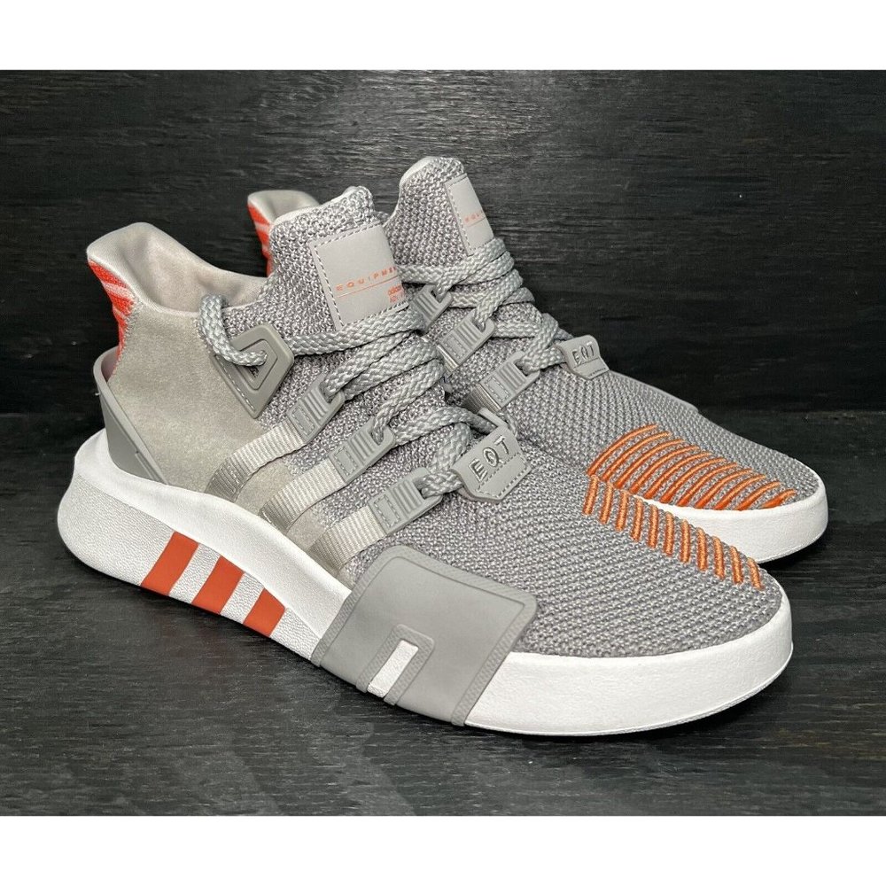 Adidas Womens EQT ADV AC7351 Gray Lace Up Low Top Basketball Shoes Size 7.5